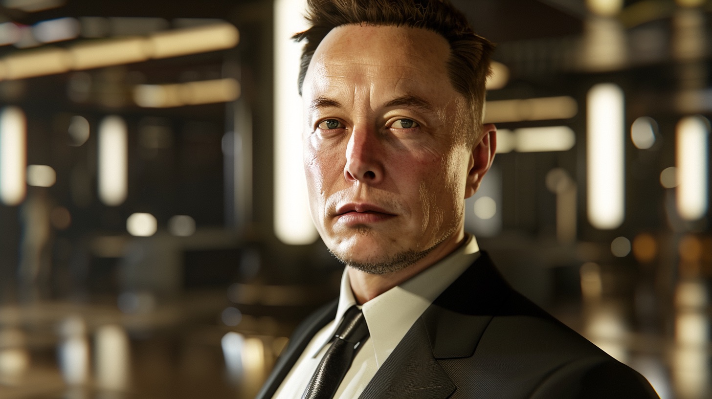drfeela_Elon_Musk_looking_really_confident_and_inspired._Hyperr_8f122fa8-696f-434c-a24f-520aadccb174 An AI generated image of Elon Musk.