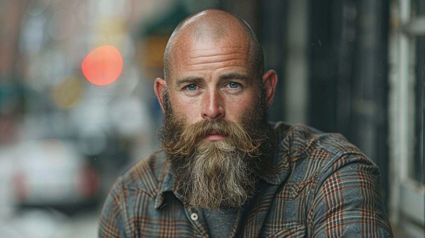 n5iVgVAo A bald man with a full mustache.